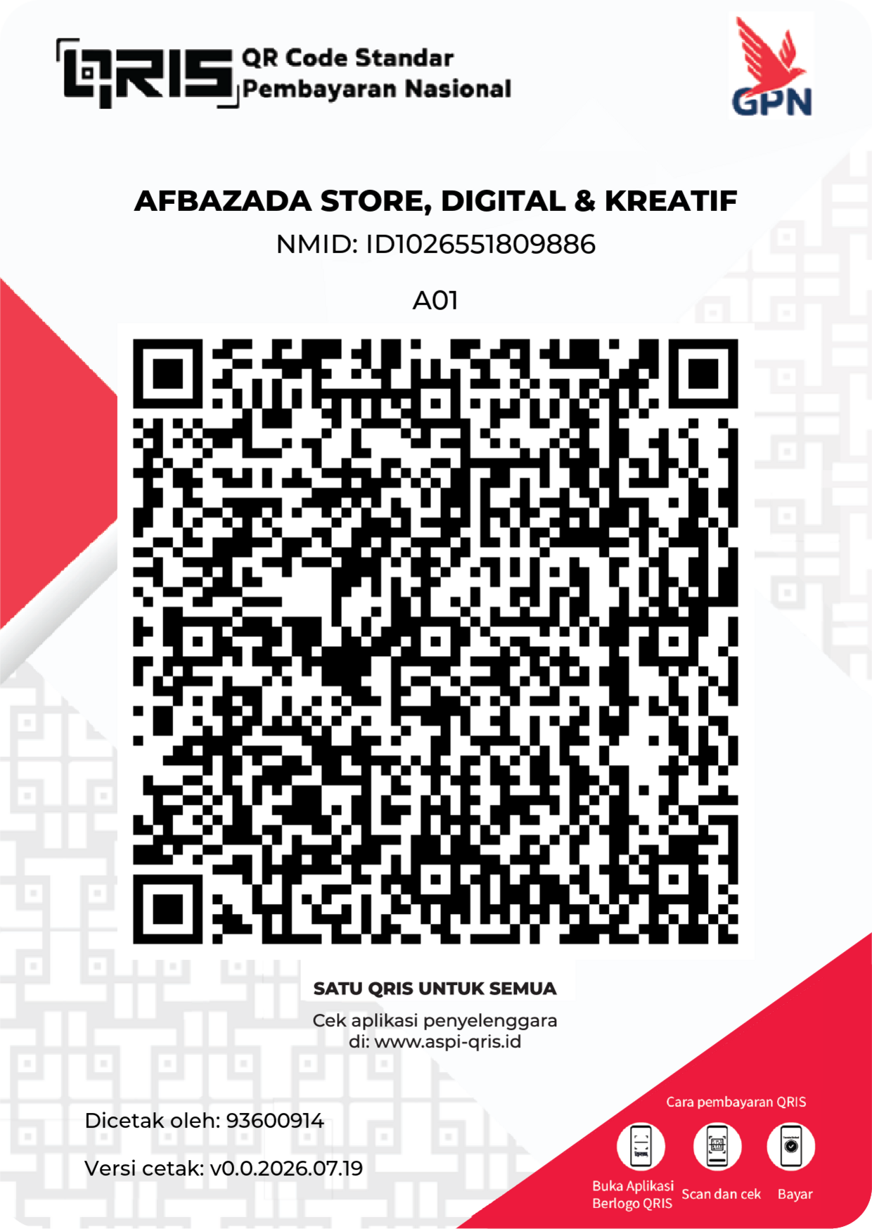 QRIS Afbazada Store